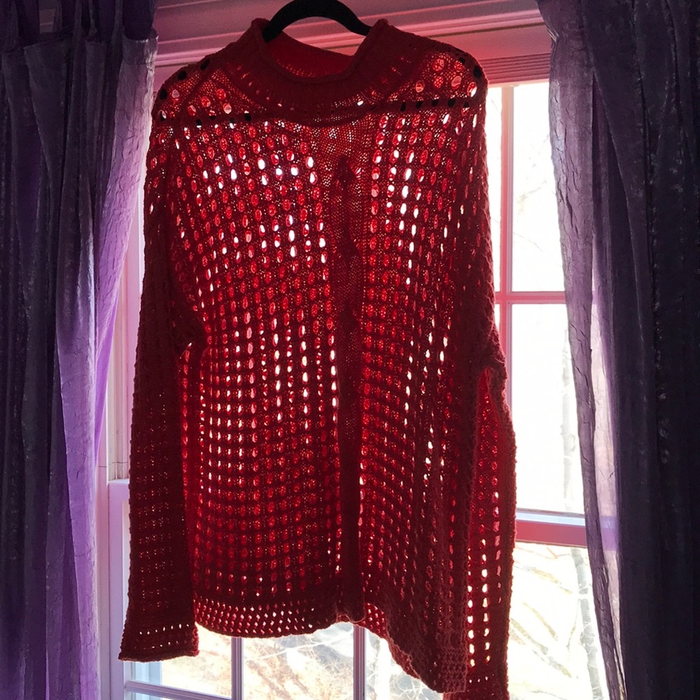 Women’s Mock Neck Orange Free People Turtleneck
